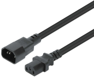 Kabllo zgjatëse rryme Manhattan 352680, C13 në C14, 5m, i zi