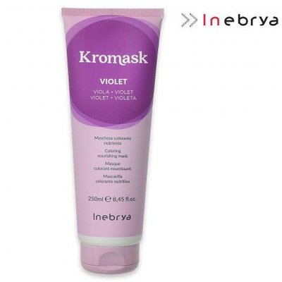 Maskë me ngjyrë për flokë Inebrya Kromask, Violet, 250 ml