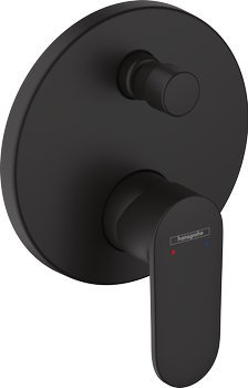 Rubinet banjo Hansgrohe Vernis Blend, njëlevësh, për instalim të fshehtë, i zi matt