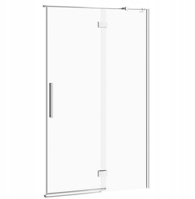 Derë dushi Cersanit CREA PIVOT, 120x200 cm, xham transparent, krom, djathtas