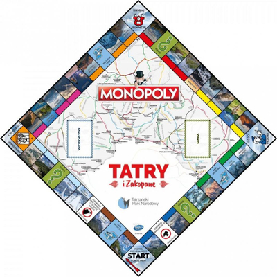 Lojë tavoline Monopoly Tatra Mountains and Zakopane, edicion i veçantë, për familje, shumëngjyrëshe
