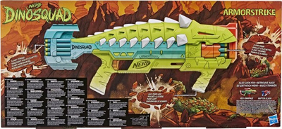 Armë lodër Hasbro NERF Dinosquad Armorstrike, me shigjeta shkumë, shumëngjyrëshe