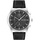 Ora burrash Calvin Klein Gents, 44mm, rrip lëkure, e zezë