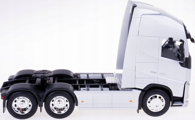 Model kamioni Volvo FH 500 Welly, 1:32, metal, argjendtë