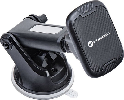 Mbajtës magnetik makine ForCell CAR CARBON H-CT327, për xham, i zi