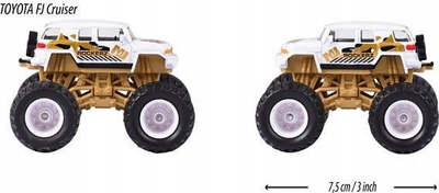 Makinë lodër Majorette Rockerz Limited Edition 9, monster truck metalike, për kalamaj