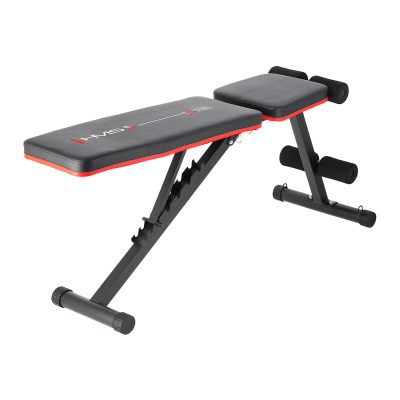 Stol fitnesi HMS LS1203, i rregullçëm, 100 kg, i zi