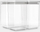 Сет кујнски тегли Brabantia Tasty+ Stackable Canister, 3 парчиња, проѕирна пластика, сива