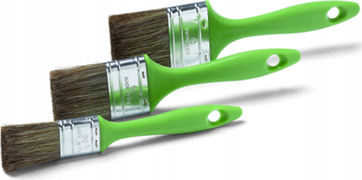 Сет четки Schuller Glaze 3 парчиња, за боја и glaze, повеќебојни