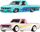 Set makina lodër Hot Wheels 2 Pack, Datsun Sunny Truck 1975, Nissan Hardbody 1993