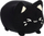 Lodër pelushi Aurora Meowchi Tasty Peach Black Sesame, 18cm, eco-friendly, e zezë
