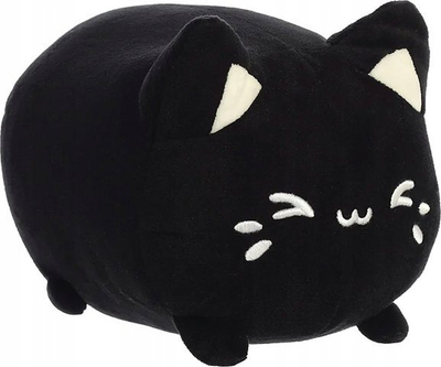 Lodër pelushi Aurora Meowchi Tasty Peach Black Sesame, 18cm, eco-friendly, e zezë