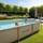 Pishinë me kornizë VirtuFit Rectangular Pool, 260 x 180 x 66 cm, me pompë filtri, bezhë