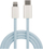 Kabllo USB TelForceOne Maxlife MXUC-06 USB-C në Lightning, 1 m, 20W, blu
