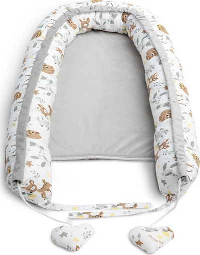 Fole bebeje Sensillo Nest Velvet Forest Adventure, 80x45cm, e bardhë