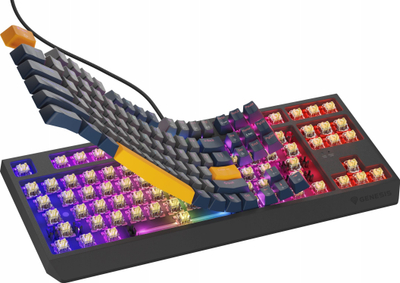 Tastierë mekanike gaming Genesis Thor 230 TKL, RGB, Outemu Panda Naval Blue, me kabllo USB