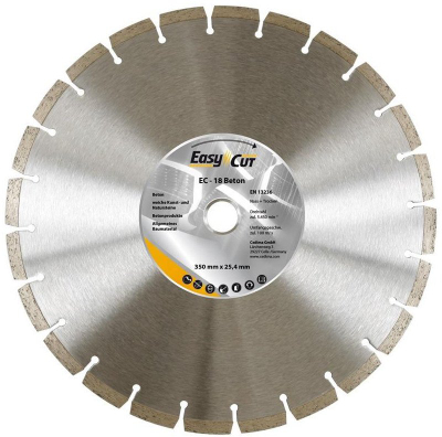 Disk prerës diamant i segmentuar Cedima Blade, 350 mm, trashësi 3.2 mm, gri
