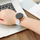 Rrip ore Hurtel Silicone Strap TYS, universal, 20mm, blu e errët