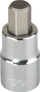Kapak bit Proline ZR58125, 1/4", hex 8mm, metalik