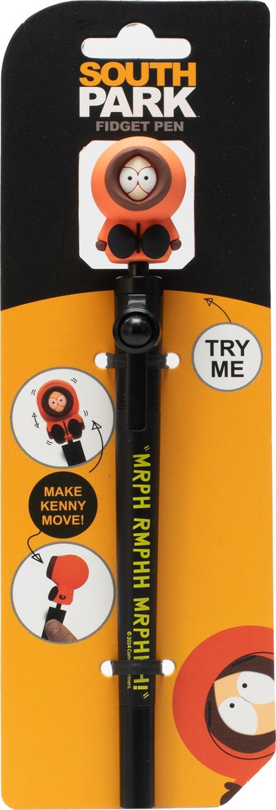 Stilolaps Funko Funky Fidget Pen Kenny, bojë e zezë, figurë lëvizshme, portokalli