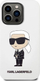 Mbulesë telefoni Karl Lagerfeld Silicone Ikonik KLHCP14XSNIKBCH, për iPhone 14 Pro Max, silikon, e bardhë