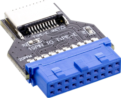 Adapter i brendshëm InLine USB 3.0 në USB 3.2 Type E Key A, 5 Gb/s