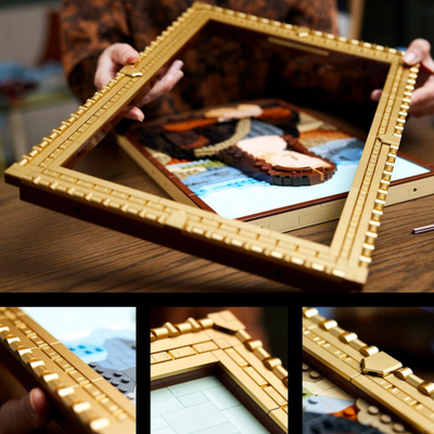 Model 3D dekorativ Mona Lisa, set artistik, shumëngjyrësh