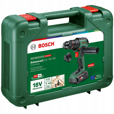 Çekiç vidhosëse pa kabllo Bosch AdvancedImpact 18V 80 QuickSnap, motor brushless, 18V, jeshile
