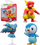 Set figurash Pokémon Jazwares Battle Figure 3 Pack, Piplup Misdreavus Magmar, 5 cm dhe 7.5 cm, shumëngjyrëshe