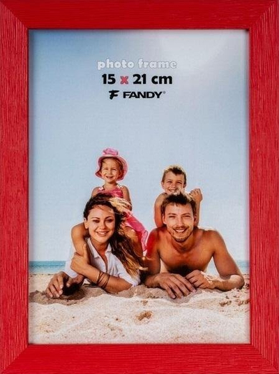 Kornizë fotografish Fandy Nut Frame, 15 x 21 cm, dru, e kuqe