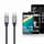 Kabllo Aukey, USB C / USB C, 1 m, e zezë