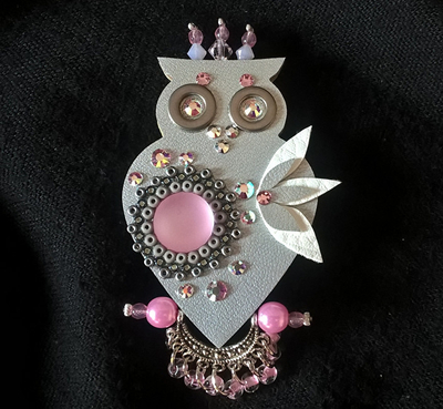 Brosh Petra Švarcová Owl, e argjendët