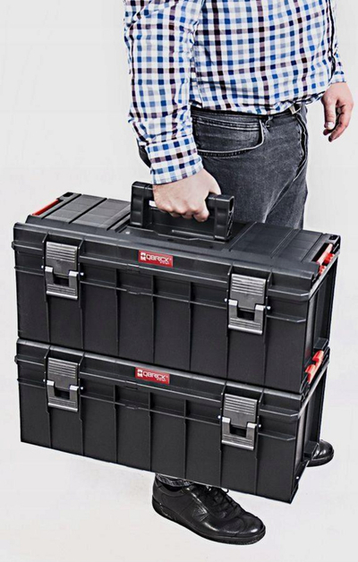 Kuti për veglave Qbrick Pro 600, e zezë/kuqe