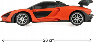 Makina me telekomandë Rastar McLaren Senna, 1:18, me drita LED, portokalli