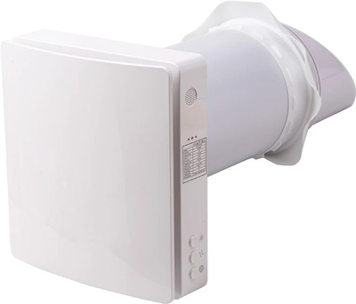 Rekuperator ventilimi Hismart, për dhoma deri 46 m², Wi Fi, i bardhë