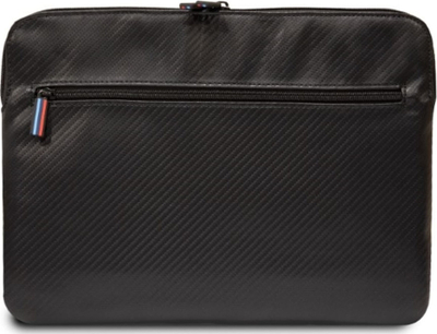 Mbulesë laptopi BMW Carbon Tricolor, 16", najlon dhe lëkurë eko, shumëngjyrëshe