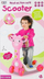 Trotinet për kalamaj Leantoys Giraffe NO.1003A, 4 rrota, rozë