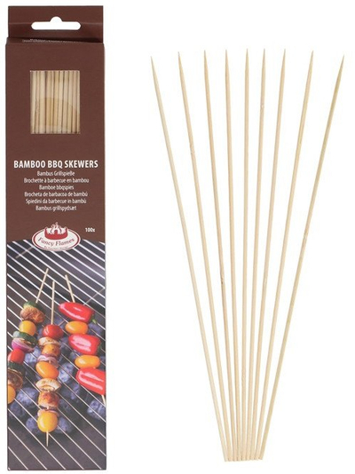 Shkopinj BBQ bambuje Esschert Design, set 100 copë
