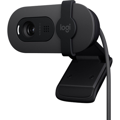 Webcam Logitech Brio 100, Full HD 1080p, mikrofon integruar, e zezë
