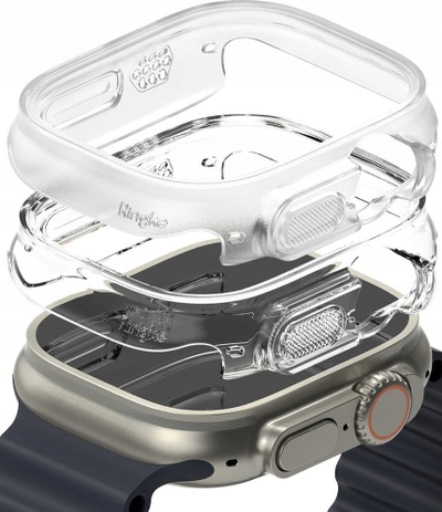 Mbulesë ore Ringke Slim për Apple Watch Ultra, 2 copa, e tejdukshme, nuk verdhoset