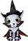 Lodër pelushi Lumo Stars Lumo Macja Spooky, 15 cm, bardh e zi