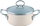 Tigan Riess Pot Avorio, 16cm, me kapak, ngjyrë krem