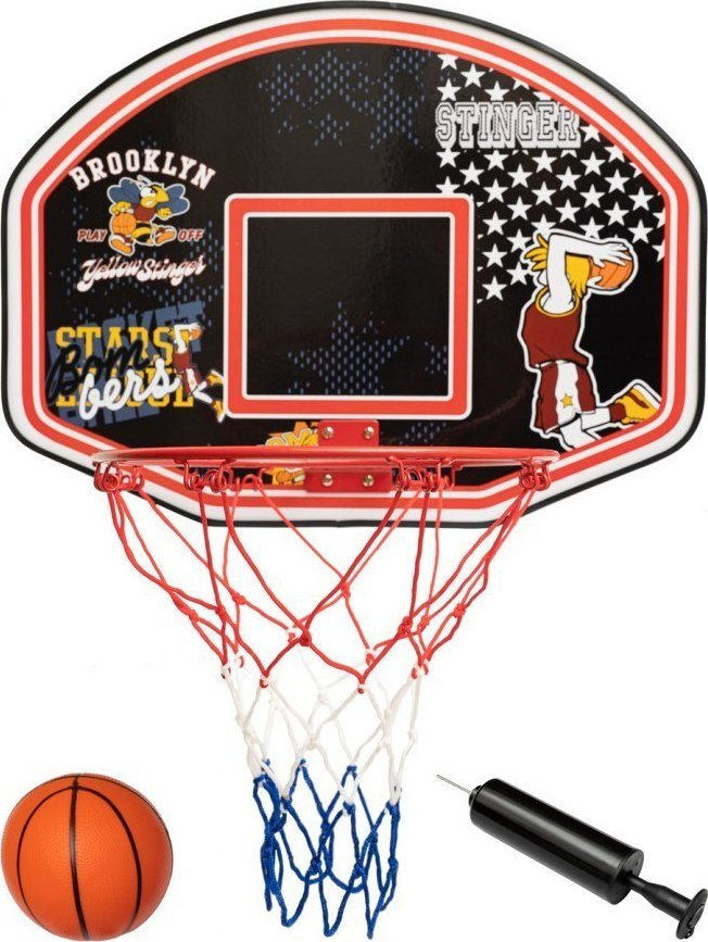 Set basketbolli Spartan Sport Backboard Spartan, 60 x 44 cm, me top dhe pompë