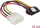 Kabllo Delock Molex në SATA, 0.15m, me ngjyra
