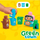 Lodra blloqe MEGA BLOKS Sort &amp; Recycle Squad, 17 pjesë, 2 figura, shumëngjyrëshe