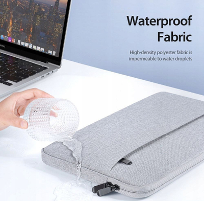 Çantë mbrojtëse laptopi Dux Ducis Futera LBDB, 13-13.9", që s’e kap uji, gri e çelët