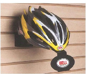 Mbajtëse murale për helmetë biçiklete Bell, set 6 copë, plastike, të zeza