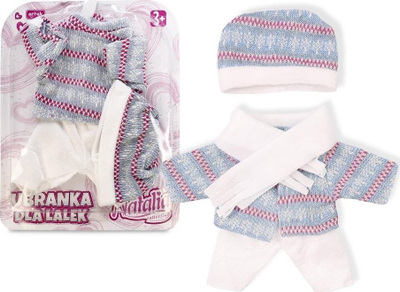 Veshje kukulle Artyk Natalia, set aksesorësh, për kukulla deri 40 cm, shumëngjyrëshe