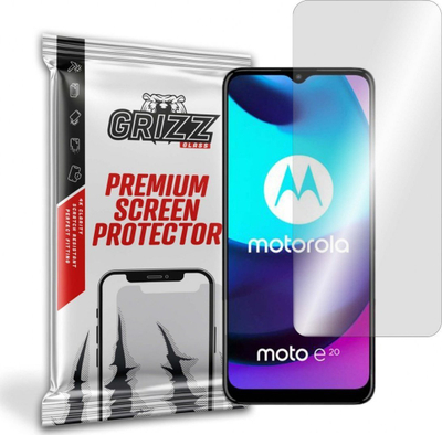 Mbrojtës ekrani GrizzGlass Hydrogel Film për Motorola Moto E20, shumë i kthjellët, i butë, transparent
