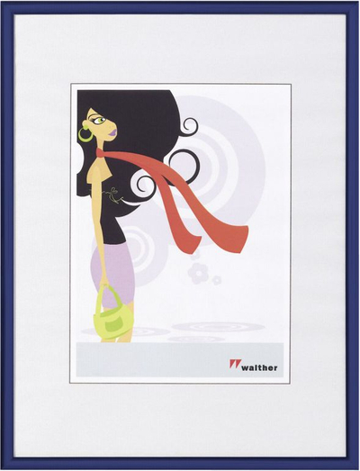 Kornizë fotografie Walther New Lifestyle KV040L, 30x40 cm, plastikë, blu